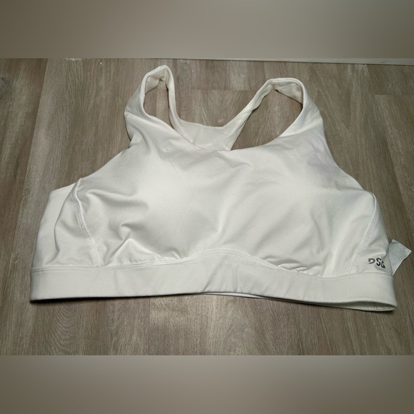 DSG Sports Women’s WHITE Removable Cups 2X Support Running Bra - Picture 1 of 4